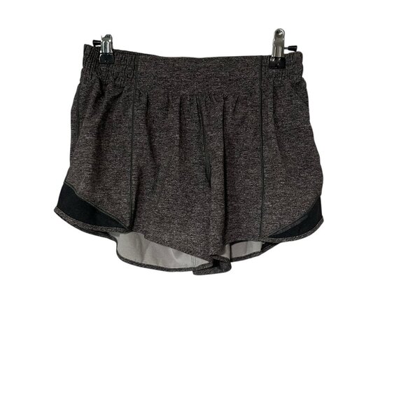 Lululemon Hotty Hot Low rise Lined Short 4” Size 6 Tall Heather Lux Multi Black - Picture 2 of 8
